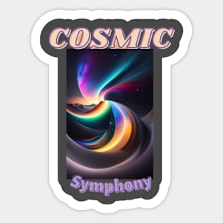 cosmic symphony Sticker